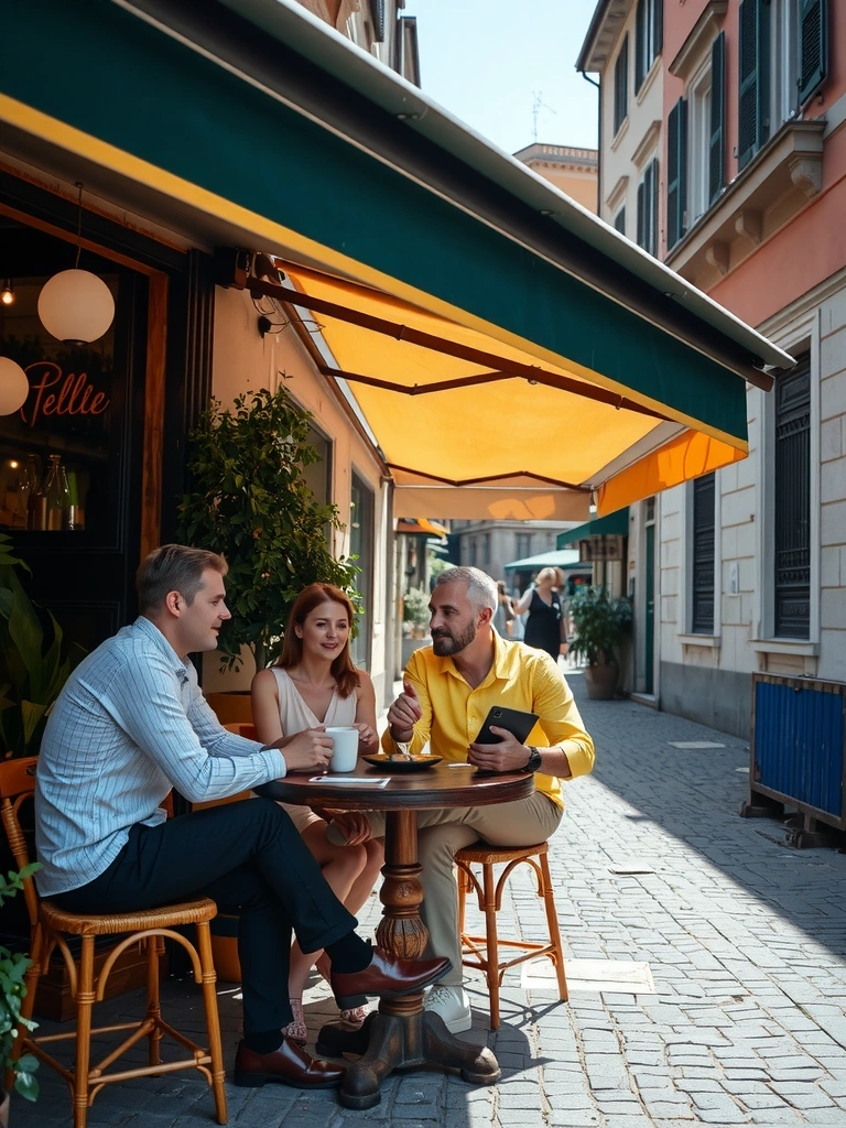 Lunch at the local piazza
