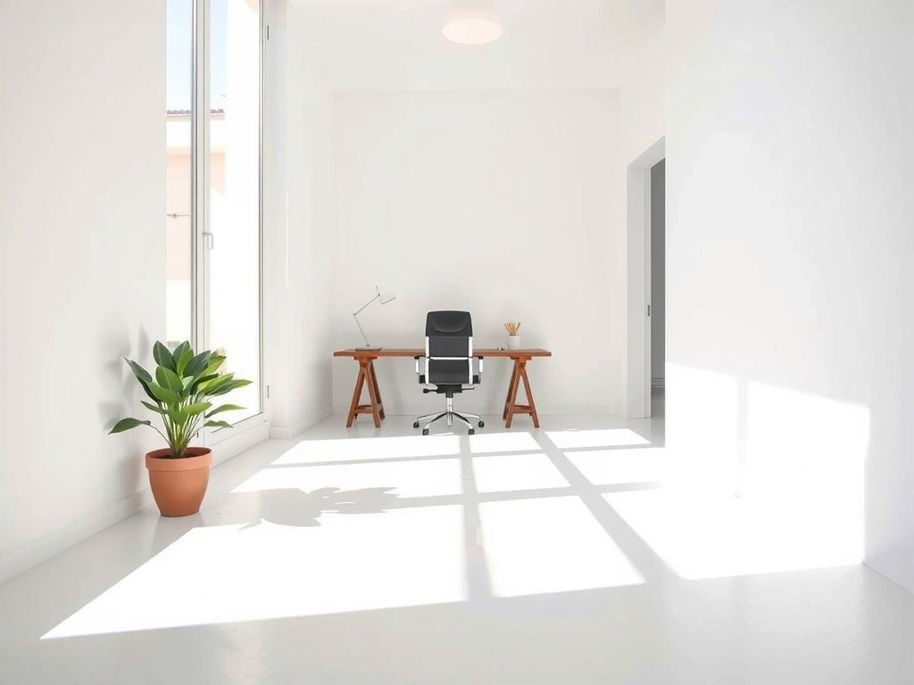 Sunlit studio environment